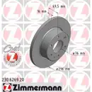 ZIMMERMANN 230.6269.20 Bremsscheiben 2 Stück IVECO