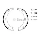 BOSCH 0 986 487 543 Bremsbackensatz, Feststellbremse