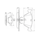 BOSCH 0 986 490 640 Bremsbelagsatz, Scheibenbremse
