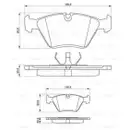 BOSCH 0 986 490 640 Bremsbelagsatz, Scheibenbremse