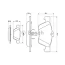 BOSCH 0 986 494 001 Bremsbelagsatz, Scheibenbremse