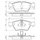 BOSCH 0 986 494 002 Bremsbelagsatz, Scheibenbremse