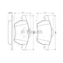 BOSCH 0 986 494 003 Bremsbelagsatz, Scheibenbremse