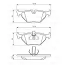 BOSCH 0 986 494 009 Bremsbelagsatz, Scheibenbremse