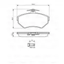 BOSCH 0 986 494 010 Bremsbelagsatz, Scheibenbremse