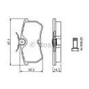 BOSCH 0 986 494 011 Bremsbelagsatz, Scheibenbremse