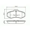 BOSCH 0 986 494 013 Bremsbelagsatz, Scheibenbremse