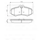 BOSCH 0 986 494 013 Bremsbelagsatz, Scheibenbremse