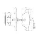 BOSCH 0 986 494 004 Bremsbelagsatz, Scheibenbremse