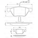 BOSCH 0 986 494 004 Bremsbelagsatz, Scheibenbremse