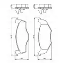 BOSCH 0 986 494 005 Bremsbelagsatz, Scheibenbremse