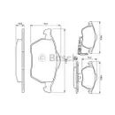 BOSCH 0 986 494 018 Bremsbelagsatz, Scheibenbremse