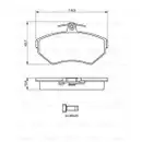 BOSCH 0 986 494 021 Bremsbelagsatz, Scheibenbremse