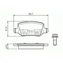 BOSCH 0 986 494 023 Bremsbelagsatz, Scheibenbremse