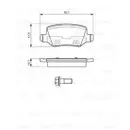 BOSCH 0 986 494 023 Bremsbelagsatz, Scheibenbremse