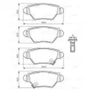 BOSCH 0 986 494 014 Bremsbelagsatz, Scheibenbremse