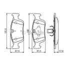 BOSCH 0 986 494 015 Bremsbelagsatz, Scheibenbremse