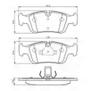 BOSCH 0 986 494 015 Bremsbelagsatz, Scheibenbremse