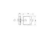 BOSCH 0 986 494 016 Bremsbelagsatz, Scheibenbremse