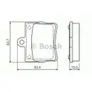 BOSCH 0 986 494 017 Bremsbelagsatz, Scheibenbremse