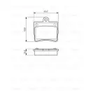 BOSCH 0 986 494 017 Bremsbelagsatz, Scheibenbremse