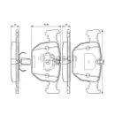 BOSCH 0 986 494 028 Bremsbelagsatz, Scheibenbremse