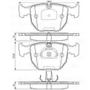 BOSCH 0 986 494 028 Bremsbelagsatz, Scheibenbremse