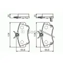 BOSCH 0 986 494 029 Bremsbelagsatz, Scheibenbremse