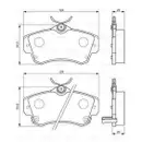 BOSCH 0 986 494 029 Bremsbelagsatz, Scheibenbremse