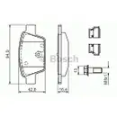 BOSCH 0 986 494 030 Bremsbelagsatz, Scheibenbremse