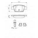 BOSCH 0 986 494 030 Bremsbelagsatz, Scheibenbremse