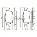 BOSCH 0 986 494 032 Bremsbelagsatz, Scheibenbremse
