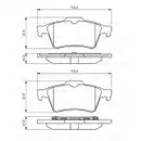 BOSCH 0 986 494 032 Bremsbelagsatz, Scheibenbremse