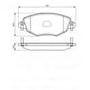 BOSCH 0 986 494 026 Bremsbelagsatz, Scheibenbremse