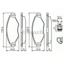 BOSCH 0 986 494 039 Bremsbelagsatz, Scheibenbremse