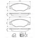 BOSCH 0 986 494 039 Bremsbelagsatz, Scheibenbremse