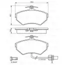 BOSCH 0 986 494 042 Bremsbelagsatz, Scheibenbremse