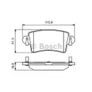 BOSCH 0 986 494 043 Bremsbelagsatz, Scheibenbremse