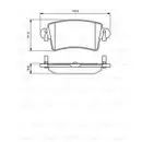 BOSCH 0 986 494 043 Bremsbelagsatz, Scheibenbremse