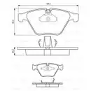 BOSCH 0 986 494 036 Bremsbelagsatz, Scheibenbremse