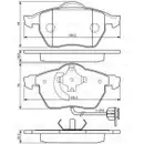 BOSCH 0 986 494 050 Bremsbelagsatz, Scheibenbremse
