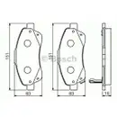 BOSCH 0 986 494 054 Bremsbelagsatz, Scheibenbremse