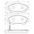 BOSCH 0 986 494 054 Bremsbelagsatz, Scheibenbremse