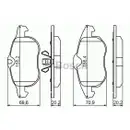 BOSCH 0 986 494 044 Bremsbelagsatz, Scheibenbremse