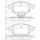 BOSCH 0 986 494 044 Bremsbelagsatz, Scheibenbremse