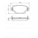 BOSCH 0 986 494 046 Bremsbelagsatz, Scheibenbremse