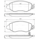 BOSCH 0 986 494 047 Bremsbelagsatz, Scheibenbremse