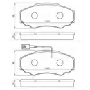 BOSCH 0 986 494 048 Bremsbelagsatz, Scheibenbremse