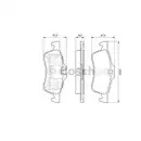 BOSCH 0 986 494 063 Bremsbelagsatz, Scheibenbremse