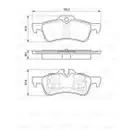 BOSCH 0 986 494 063 Bremsbelagsatz, Scheibenbremse